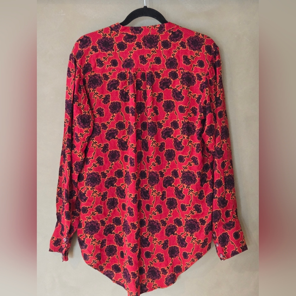 Free People | Mia Tunic (175$) in a red floral print, Size S - Picture 5 of 11